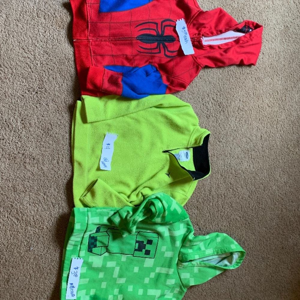 3 sweatshirts